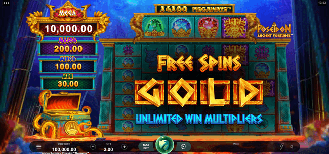 Slot Demo Gratis Ancient Fortunes Poseidon Megaways